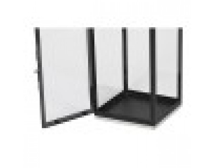 Latern Home ESPRIT Черен Сребрист Кристал Стомана 18 x 18 x 41 cm (2 Части)