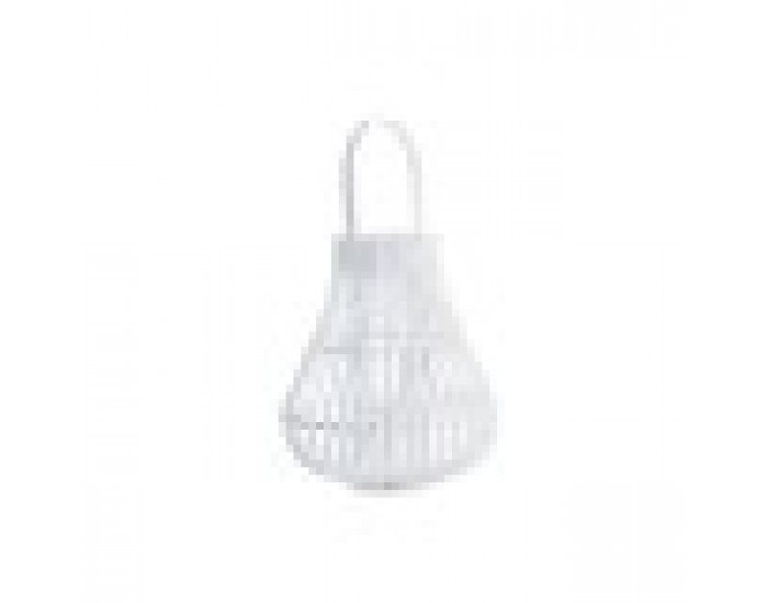 Latern DKD Home Decor Бял Многоцветен Метал Бамбук Кристал Град 30 x 40 cm 29 x 29 x 34 cm