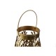 Latern DKD Home Decor Златен Метал 25 x 25 x 42 cm