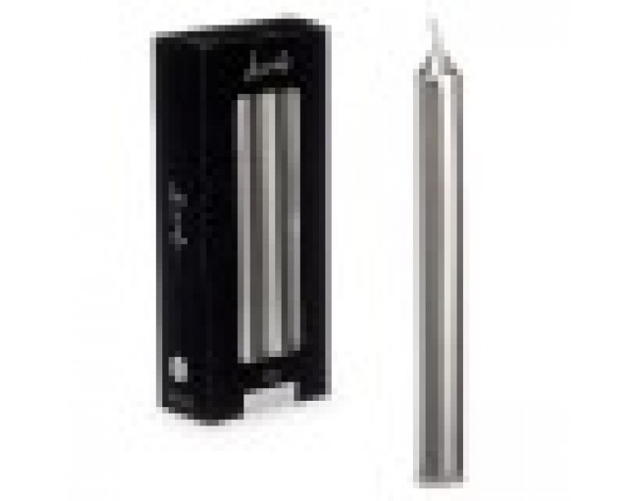 Комплект Свещи 2 x 2 x 20 cm Сребрист (12 броя)