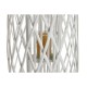 Поставка за свещ Home ESPRIT Бял плетена ракита Кристал 34 x 34 x 80 cm Поставка за свещ Home ESPRIT Бял плетена ракита Кристал 34 x 34 x 80 cm
