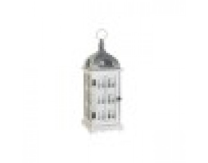 Latern DKD Home Decor Завършек със състаряващо покритие Бял Сив Дървен Кристал Средиземноморско 19 x 19 x 51 cm Latern DKD Home Decor Завършек със състаряващо покритие Бял Сив Дървен Кристал Средиземноморско 19 x 19 x 51 cm