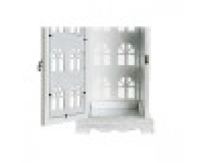 Latern DKD Home Decor Завършек със състаряващо покритие Бял Сив Дървен Кристал Средиземноморско 19 x 19 x 51 cm Latern DKD Home Decor Завършек със състаряващо покритие Бял Сив Дървен Кристал Средиземноморско 19 x 19 x 51 cm