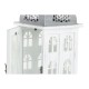 Latern DKD Home Decor Завършек със състаряващо покритие Бял Сив Дървен Кристал Средиземноморско 19 x 19 x 51 cm Latern DKD Home Decor Завършек със състаряващо покритие Бял Сив Дървен Кристал Средиземноморско 19 x 19 x 51 cm