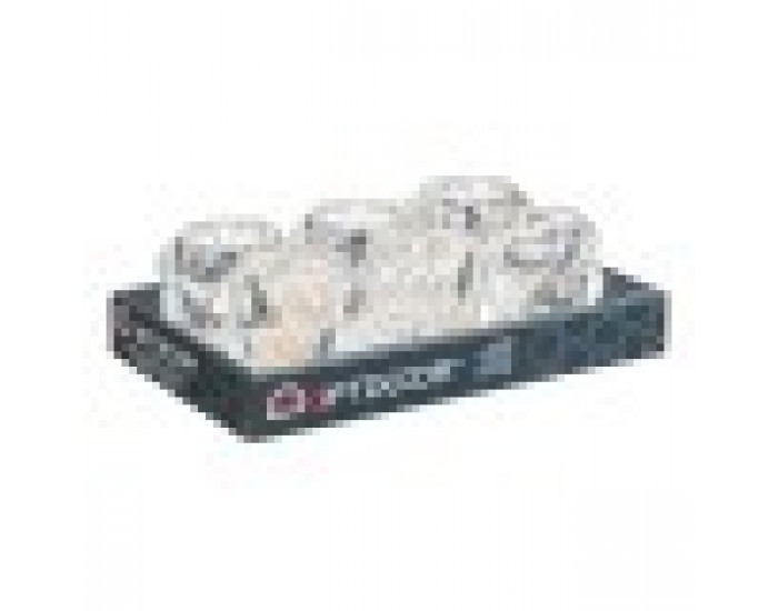 Поставка за свещ Микросфери Прозрачен Кристал 8,4 x 9 x 8,4 cm (12 броя)