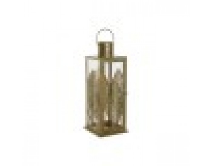 Latern DKD Home Decor Златен Метал 16,5 x 16,5 x 50 cm Лист на растение