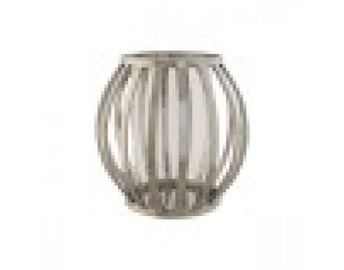 Поставка за свещ Home ESPRIT Сребрист Кристал Стомана 19 x 19 x 19 cm