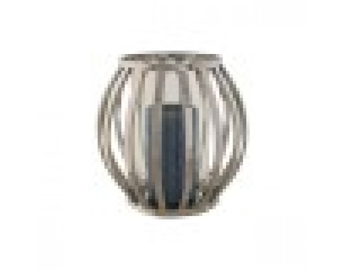 Поставка за свещ Home ESPRIT Сребрист Кристал Стомана 19 x 19 x 19 cm