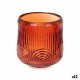 Поставка за свещ Райета Оранжев Кристал 9 x 9,5 x 9 cm (12 броя)