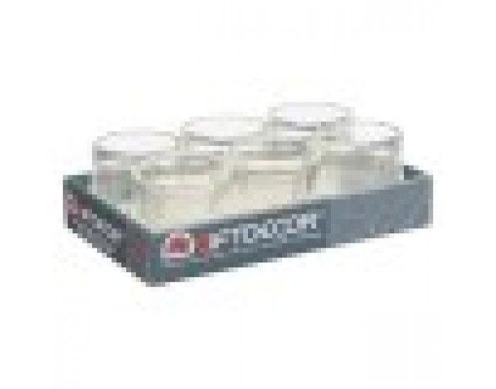 Поставка за свещ Райета Прозрачен Кристал 9 x 9,5 x 9 cm (12 броя)