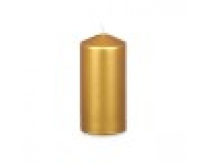 Свещ Златен 7 x 15,5 x 7 cm (12 броя)