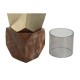 Поставка за свещ DKD Home Decor 10 x 10 x 51,5 cm Кристал Златен Кафяв Алуминий Дърво манго Поставка за свещ DKD Home Decor 10 x 10 x 51,5 cm Кристал Златен Кафяв Алуминий Дърво манго