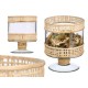 Поставка за свещ GiftDecor SG-29685 Прозрачен Естествен Cтъкло Pатан 15 x 20 x 15 cm (6 броя) Поставка за свещ GiftDecor SG-29685 Прозрачен Естествен Cтъкло Pатан 15 x 20 x 15 cm (6 броя)