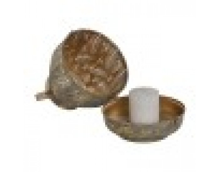 Комплект подложки за маса Home ESPRIT Златен Метал 25 x 25 x 28 cm