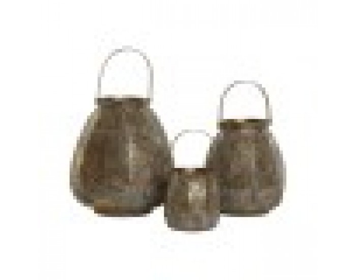 Комплект подложки за маса Home ESPRIT Златен Метал 25 x 25 x 28 cm