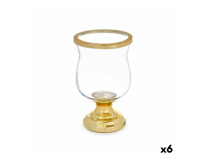 Поставка за свещ Чаша Златен Стомана 15,5 x 26 x 15,5 cm (6 броя)