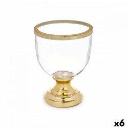 Поставка за свещ Чаша Златен Стомана 17,3 x 23,5 x 17,3 cm (6 броя) - Сувенири, Подаръци, Свещи