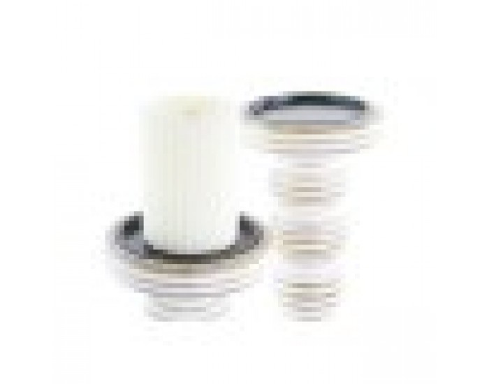 Поставка за свещ DKD Home Decor Желязо Дърво манго Гранитогрес (2 Части) (15 x 15 x 53 cm)