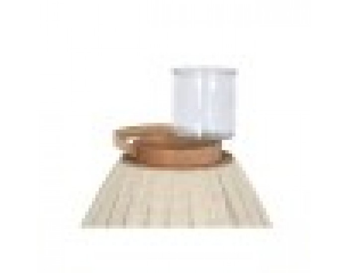 Поставка за свещ Home ESPRIT Бял Кафяв Дървен Кристал 38 x 38 x 84 cm Поставка за свещ Home ESPRIT Бял Кафяв Дървен Кристал 38 x 38 x 84 cm