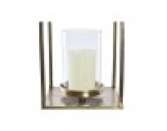 Latern DKD Home Decor Кристал Златен Алуминий (19 x 19 x 43 cm)