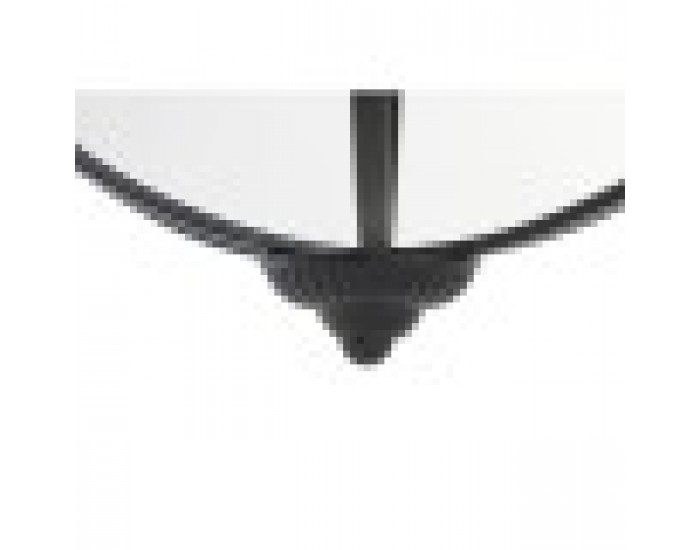 Поставка за свещ DKD Home Decor Черен Метал Кристал (60 x 60 x 73 cm)