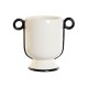 Ваза Home ESPRIT Двуцветен Керамика Модерен 21 x 13 x 18 cm (12 броя)