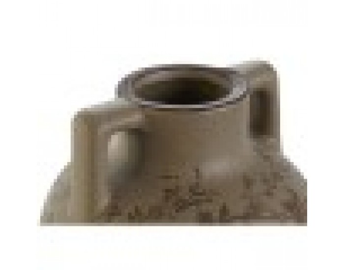 Ваза Home ESPRIT Кафяв Зелен Каменинов Лист на растение 17 x 17 x 22 cm