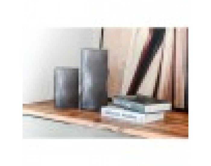 Ваза Home ESPRIT Сив Кристал Модерен 14 x 14 x 31,5 cm Ваза Home ESPRIT Сив Кристал Модерен 14 x 14 x 31,5 cm