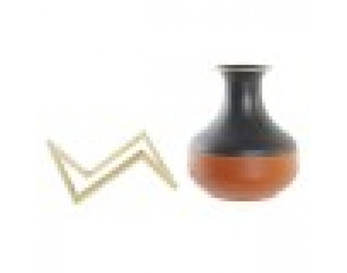 Ваза DKD Home Decor Метал Многоцветен Модерен (20 x 20 x 23 cm) Ваза DKD Home Decor Метал Многоцветен Модерен (20 x 20 x 23 cm)