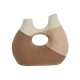 Ваза Home ESPRIT Трицветен Керамика Абстрактен 24 x 11 x 21 cm Ваза Home ESPRIT Трицветен Керамика Абстрактен 24 x 11 x 21 cm