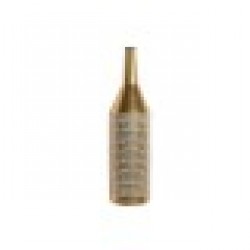 Ваза Home ESPRIT Бял Златен Метал Модерен 14,5 x 14,5 x 55,5 cm - Вази и Украса за маса