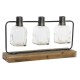 Ваза DKD Home Decor Черен Естествен Метал Кристал Дърво от пауловния 49 x 11 x 27 cm (3 Части) Ваза DKD Home Decor Черен Естествен Метал Кристал Дърво от пауловния 49 x 11 x 27 cm (3 Части)