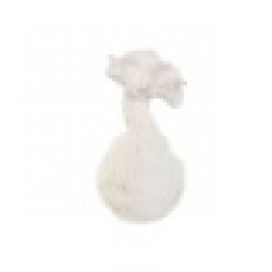 Ваза Home ESPRIT Бял Керамика Занаятчийски стил 13 x 13 x 24 cm - Вази и Украса за маса