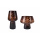 Ваза Home ESPRIT Кафяв Черен Кристал Модерен 16,5 x 16,5 x 29 cm Ваза Home ESPRIT Кафяв Черен Кристал Модерен 16,5 x 16,5 x 29 cm