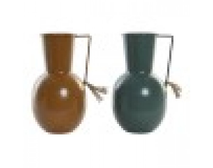 Ваза DKD Home Decor Метал Оранжев Зелен Горчица (14.5 x 13 x 24 cm) (2 броя) Ваза DKD Home Decor Метал Оранжев Зелен Горчица (14.5 x 13 x 24 cm) (2 броя)