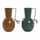 Ваза DKD Home Decor Метал Оранжев Зелен Горчица (14.5 x 13 x 24 cm) (2 броя) Ваза DKD Home Decor Метал Оранжев Зелен Горчица (14.5 x 13 x 24 cm) (2 броя)