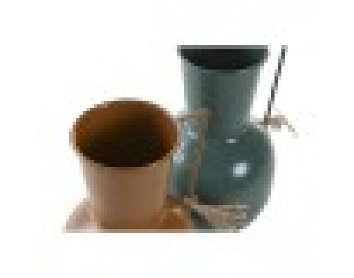 Ваза DKD Home Decor Метал Оранжев Зелен Горчица (14.5 x 13 x 24 cm) (2 броя) Ваза DKD Home Decor Метал Оранжев Зелен Горчица (14.5 x 13 x 24 cm) (2 броя)