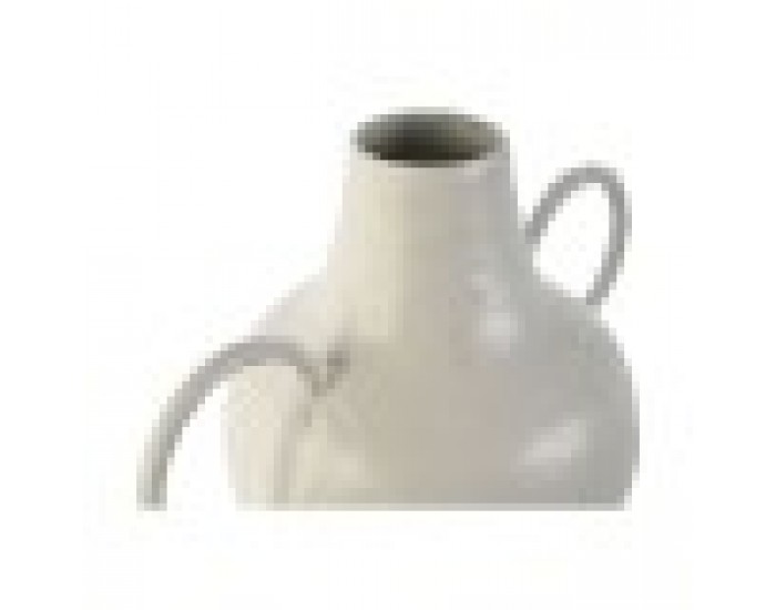 Ваза Home ESPRIT Бял Метал 33,5 x 20 x 36 cm