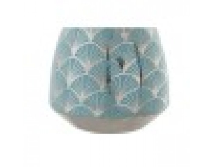 Ваза DKD Home Decor Порцелан цвят тюркоаз Ориенталски (16 x 16 x 18 cm)