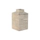 Ваза Home ESPRIT Бял Естествен Дърво манго Колониален 18 x 18 x 30,5 cm