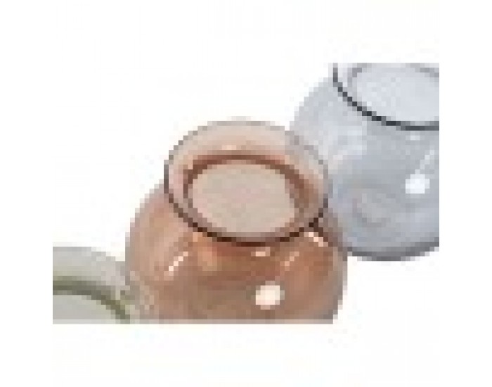 Ваза Home ESPRIT Син Зелен Кехлибар Кристал Модерен 17,5 X 17,5 X 18,2 cm (3 броя) Ваза Home ESPRIT Син Зелен Кехлибар Кристал Модерен 17,5 X 17,5 X 18,2 cm (3 броя)