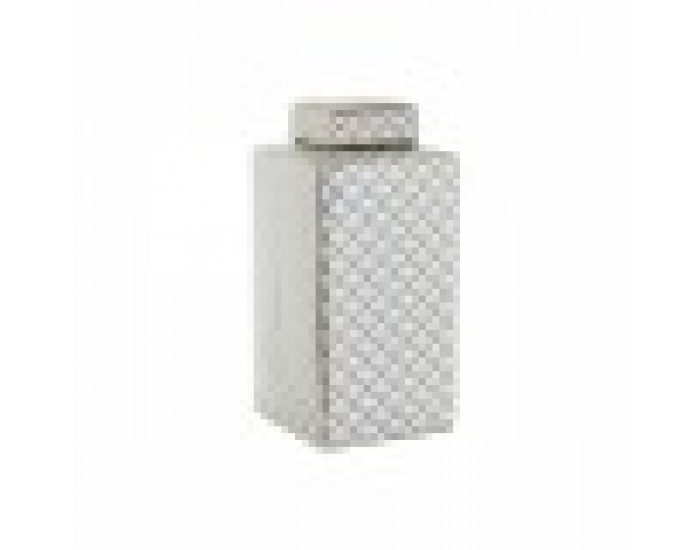 Ваза DKD Home Decor Бял Порцелан Glam (14.5 x 14.5 x 30 cm) Ваза DKD Home Decor Бял Порцелан Glam (14.5 x 14.5 x 30 cm)