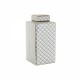 Ваза DKD Home Decor Бял Порцелан Glam (14.5 x 14.5 x 30 cm) Ваза DKD Home Decor Бял Порцелан Glam (14.5 x 14.5 x 30 cm)