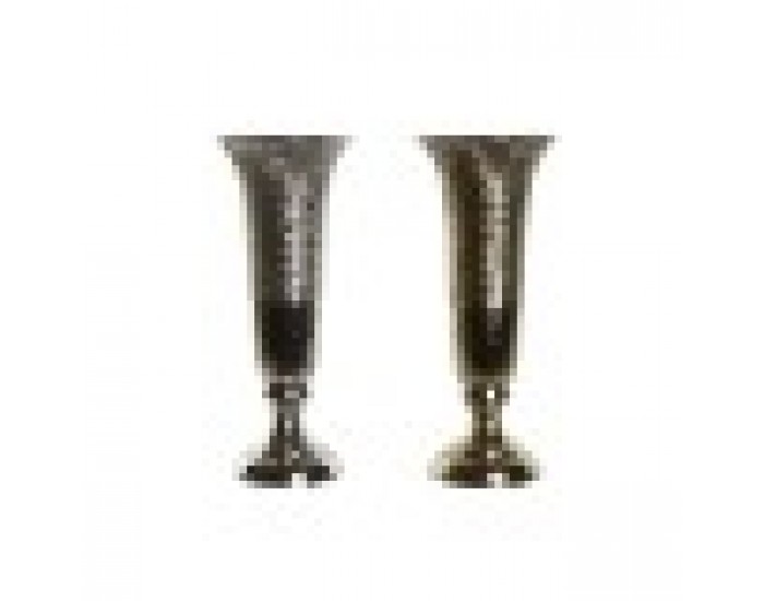 Ваза DKD Home Decor Златен Сребрист Алуминий 13 x 13 x 33 cm (2 броя)