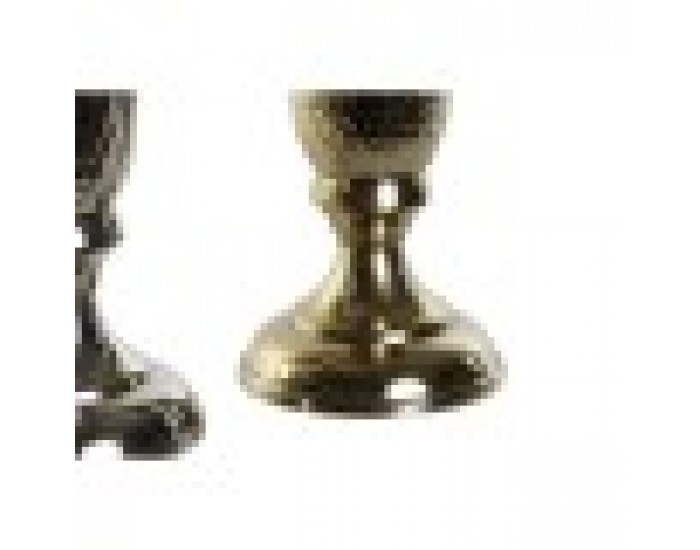 Ваза DKD Home Decor Златен Сребрист Алуминий 13 x 13 x 33 cm (2 броя)