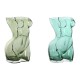 Ваза Home ESPRIT Син Зелен Кристал 18 x 17 x 28 cm (2 броя) Ваза Home ESPRIT Син Зелен Кристал 18 x 17 x 28 cm (2 броя)