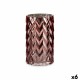 Ваза Дърворезба Щип Розов Кристал 11,3 x 19,5 x 11,3 cm (6 броя) Ваза Дърворезба Щип Розов Кристал 11,3 x 19,5 x 11,3 cm (6 броя)