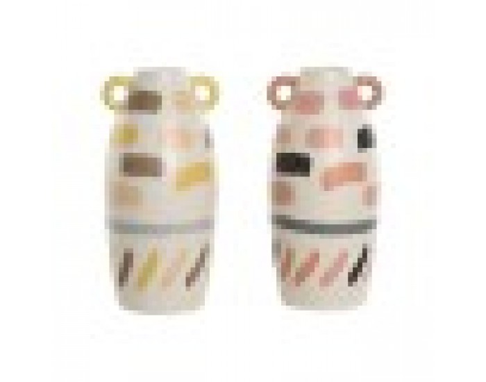 Ваза Home ESPRIT Многоцветен Dolomite 17 x 17 x 35 cm (2 броя)