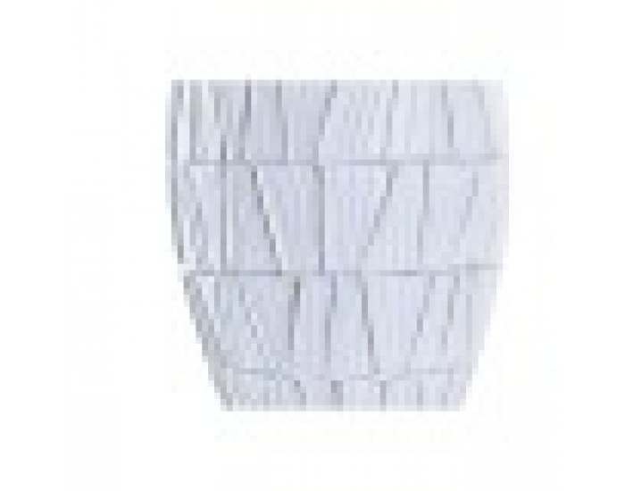 Ваза DKD Home Decor Бял Смола Модерен (19 x 19 x 60 cm)