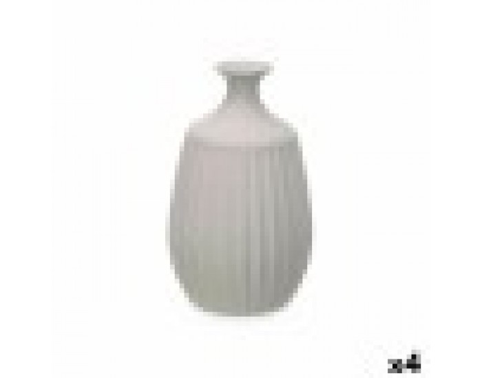Ваза Сив Керамика 19 x 31 x 19 cm (4 броя) Райета Ваза Сив Керамика 19 x 31 x 19 cm (4 броя) Райета